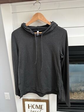 Ebb & Flow Men's Charcoal Gray Hooded Sweatshirt lightweight, soft Large